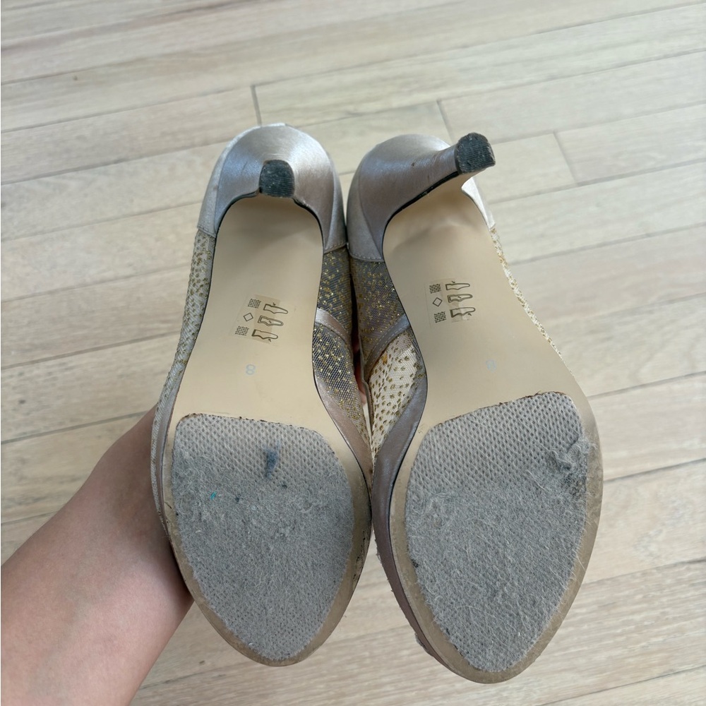 Call It Spring Cream Lace Peep-Toe Heels - Picture 5 of 5